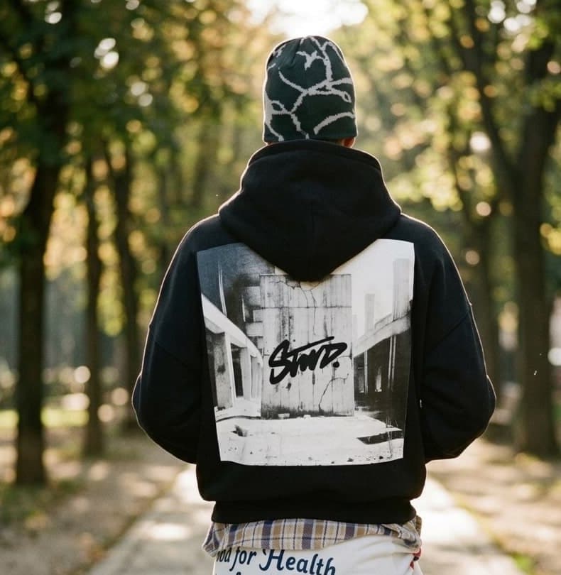 STWD BLACK HOODIE