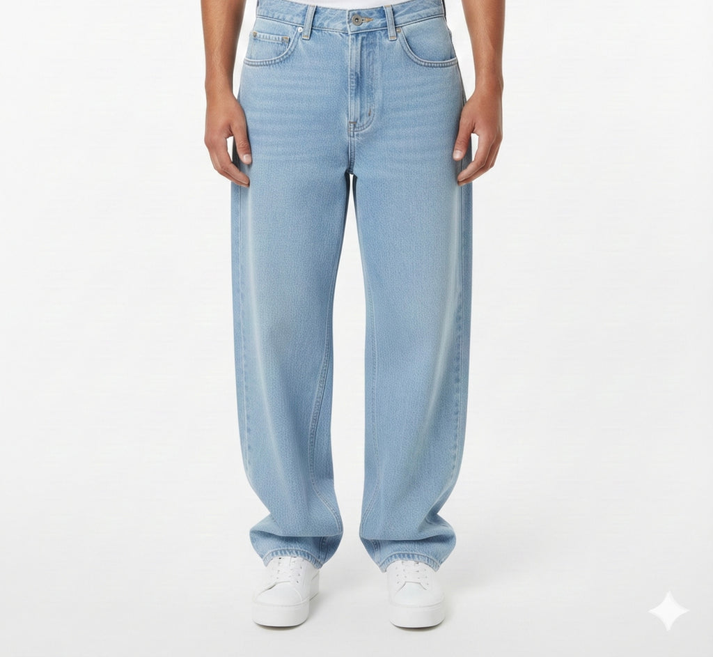 BAGGY JEANS DÉLAVÉ
