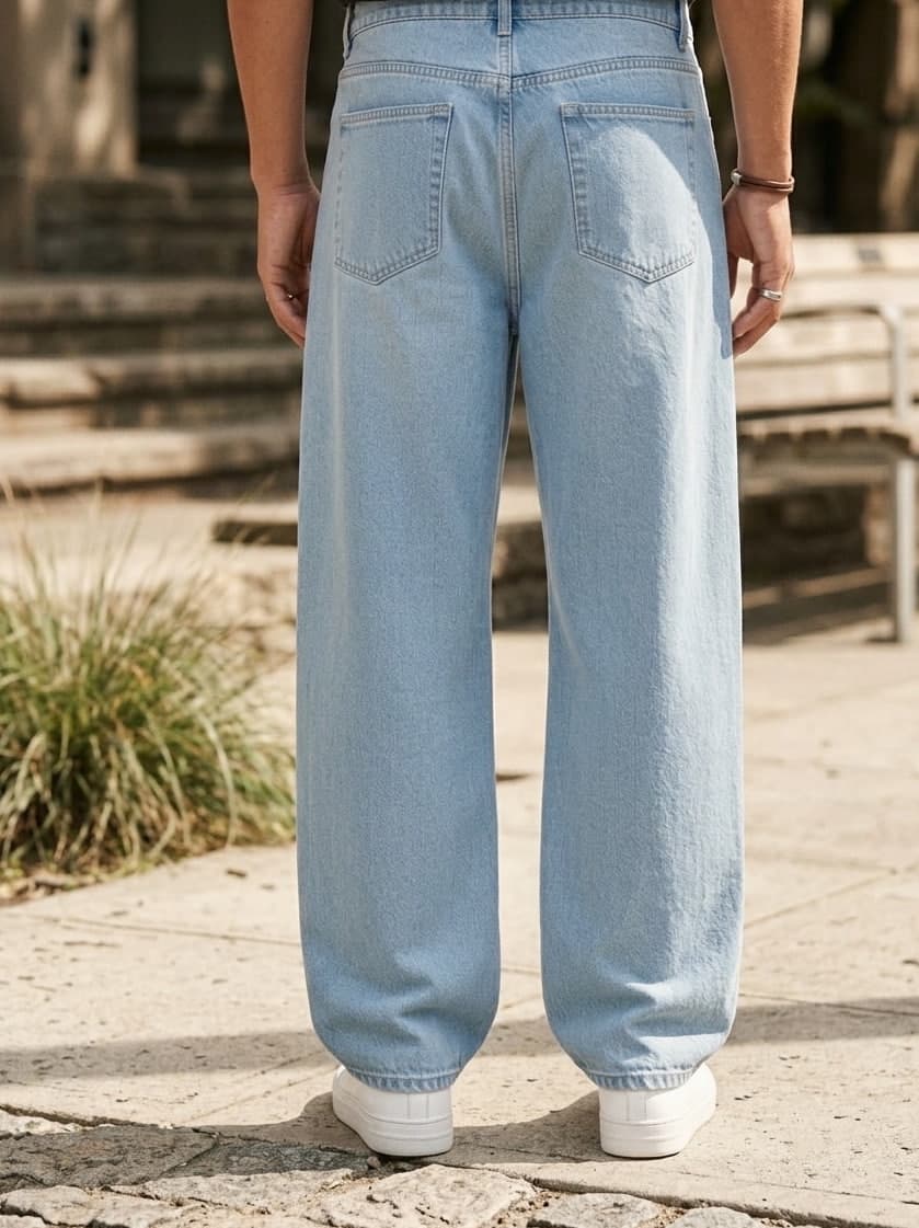 BAGGY JEANS DÉLAVÉ